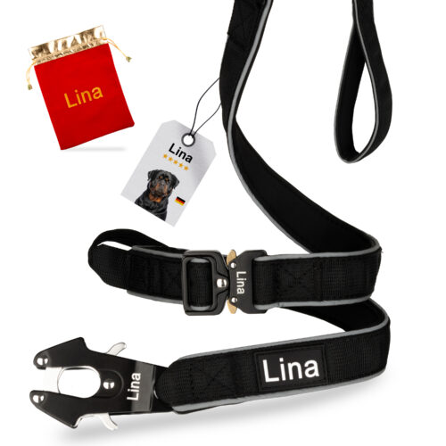Hundeleine Lina Verkürzbar-mittelgroße  große Hunde 60/150cm  reflektierend