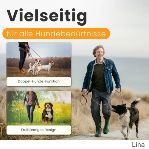 Flexible 6- in 1 Hundeleine für Spaziergänge und Training